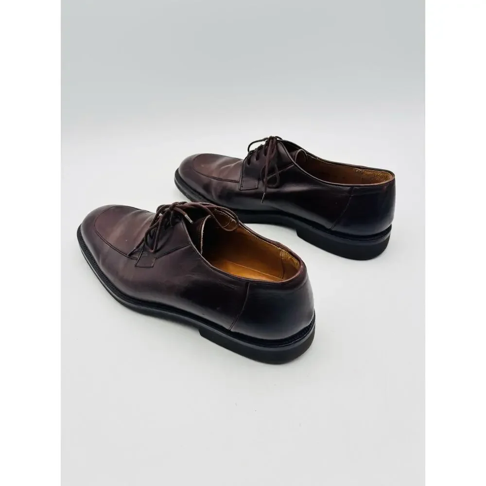 Vintage Mezlan Men’s Brown Leather Lace Up Derby Oxford Dress Shoes Size 10